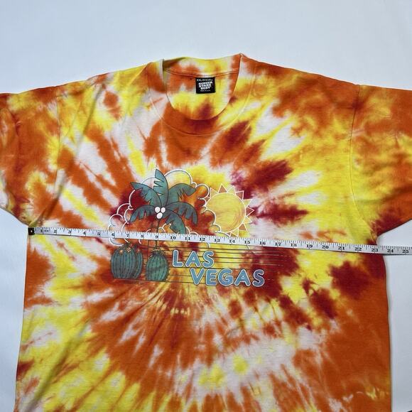 Vtg Screen Stars T-Shirt Adult 2XL Las Vegas Desert Tie Dye Single Stitch 80s - Picture 9 of 11